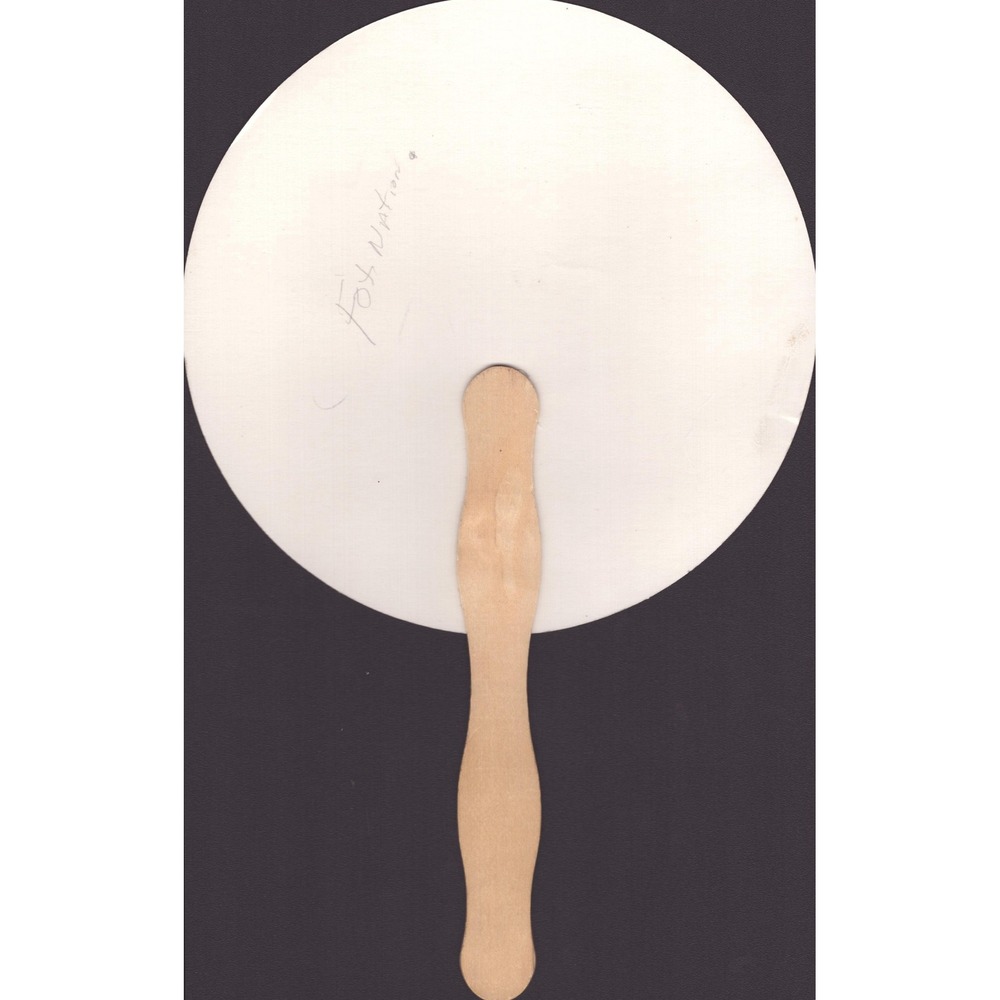 Vintage Jacksonville State University JSU Hand Fan Crest Jacksonville AL Paper - Picture 2 of 2